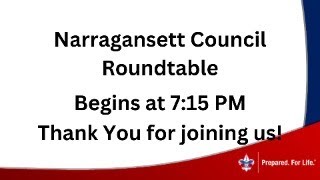 Narragansett Council  October Roundtable 2024 [upl. by Onivla]