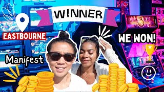 💰 We MANIFESTED and we WON  Eastbourne Beach Vlog  Manifest  ARCADE [upl. by Gintz]