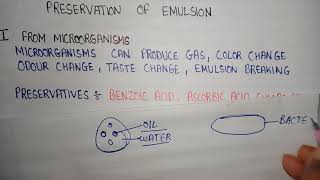 Preservation of emulsion  coarse dispersion physical pharmaceutics [upl. by Swetlana762]