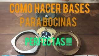 COMO HACER BASES PARA BOCINAS PERFECTAS  CAR AUDIO  HD [upl. by Roland]