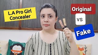 LA Girl Pro Concealer Fake Vs Original Concealer [upl. by Millan]