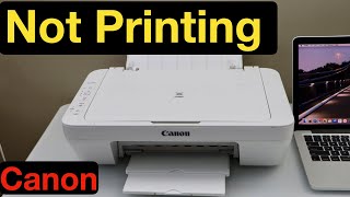 Canon Printer Not Printing [upl. by Oenire107]