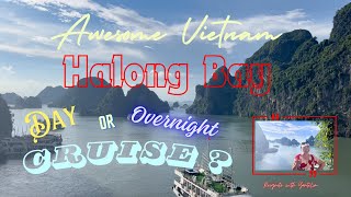 Halong Bay Day Cruise or Overnight Cruise Amazing Vietnam Solo Adventure [upl. by Joachim]