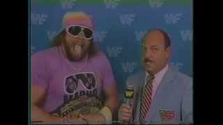 Macho Man Randy Savage Promo on Ricky Steamboat 02211987 [upl. by Zipporah]