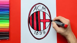 How to draw AC Milan Logo [upl. by Korie132]