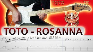 TOTO Rosanna Guitar Playthrough with TABS [upl. by Reivax]