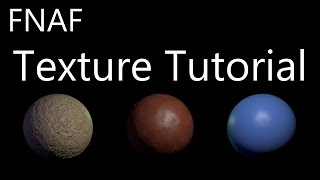 FNAF Texture Tutorial Blender 3D [upl. by Illah]