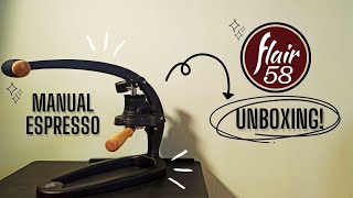 Affordable Espresso Maker Flair 58 Manual Unboxing  Setup  first look [upl. by Boris287]