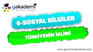 6Sınıf Sosyal Bilgiler Türkiyenin İklimi [upl. by Aiela841]