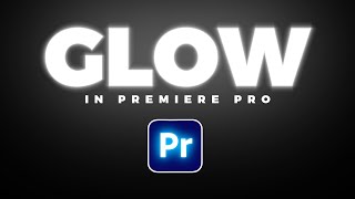 How To Add GLOWING TEXT In Premiere Pro [upl. by Assilim507]