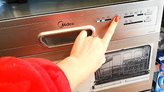 Посудомоечная машина Midea MCFD55200S  отзыв и обзор [upl. by Easter]