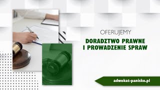 Obsługa prawna Olsztyn Jadwiga Panisko [upl. by Aiym]