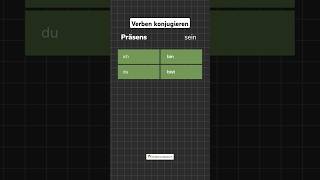 quotSeinquot im Präsens  Deutsche Verben konjugrieren ichlernedeutsch learngerman germangrammar [upl. by Malarkey]