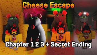 How to clear Cheese Escape Chapter 1 2 3  Secret Ending Full Walkthrough Roblox [upl. by Aisan302]