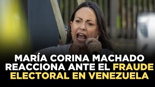 ATENCIÓN  Declaración de María Corina Machado SOBRE LA REELECIÓN DE NICOLÁS MADURO [upl. by Anilatak478]