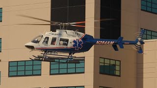 Medical Helicopters Taking Off and Landing at Sacred Heart Pensacola [upl. by Brendis]