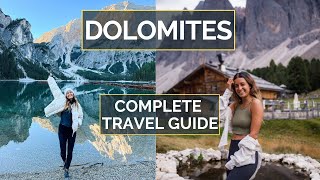 How to Plan a Trip to the Italian Dolomites  DOLOMITES TRAVEL GUIDE [upl. by Libbi]