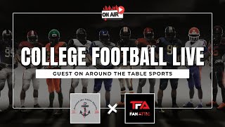 College Football Live on Around the Table Sports Georgia knocks off Texas  Vols beat Alabama [upl. by Argyres]