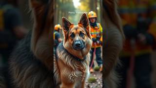 The Retired Police Dog Who Found a Lost Child  A Heartbreaking Story dogs shorts germanshepherd [upl. by Rozele599]