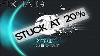 How To Fix TaiG Stuck 20 Error 1101 apple drive isnt found 2015 83 untethered [upl. by Eyma]