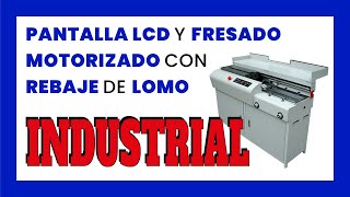 📕 Fresadora encoladora de libros SEMIAUTOMÁTICA PMA 950 Z [upl. by Einnahpets494]