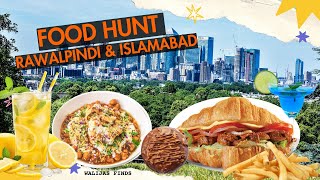 Yummiest Food Hunt in Twin cities 😋 Burgers Donuts Lemon Soda Chat and Falooda foodvlog pakistan [upl. by Nivar]