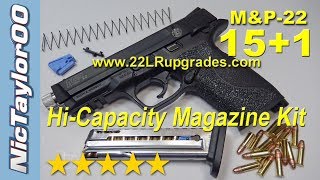 Smith amp Wesson MampP 22lr 151 15rd High Cap Magazine [upl. by Michon]