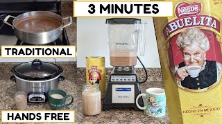 3 WAYS TO MAKE ABUELITA CHOCOLATE  Mexican Hot Chocolate [upl. by Bast]