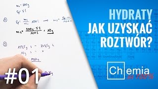 Matura z chemii HYDRATY  jak obliczyć MASĘ WODY I HYDRATU do przygotowania rru  Zadanie Dnia 1 [upl. by Amin]