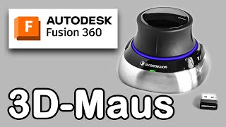 3D Maus für CAD deutsch  3DConnexion Space Mouse Wireless amp Fusion 360 [upl. by Enitselec]