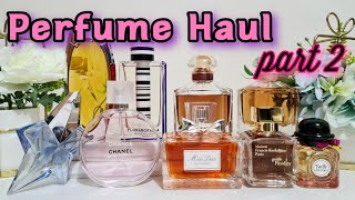 PERFUME HAUL part 2  Mon Guerlain Chanel Miss Dior Hermes MFK Florabotanica etc  Janice Ariz [upl. by Pinkham]