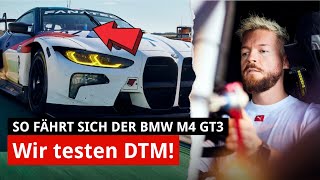 quotHammerquot Wir testen den neuen BMW M4 GT3 für die DTM 2022 [upl. by Dulce]