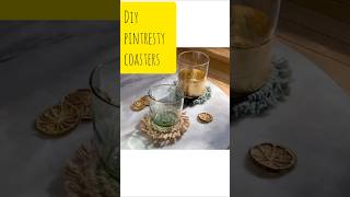 DIY PINTRESTY COASTERS  HOME DECOR 🏠 homedecor viralvideo new [upl. by Epuladaug]