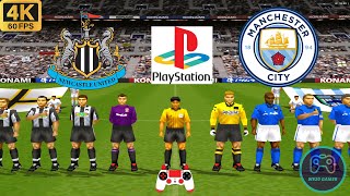 Winning Eleven 2002 Gameplay  Newcastle vs Man City  Duckstation PS1 on PC Full Game 4K60 [upl. by Teraj]