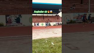 Arpinder sir 🔥😱hardwork jumper tracknfield indianjumperolympicsport shortsvideo viralshort [upl. by Tumer]