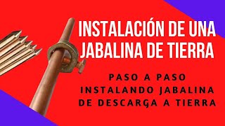 Instalacion de una Jabalina de descarga a Tierra  Como instalar una puesta a tierra en una casa [upl. by Llehsal]