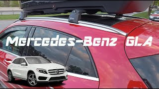 Montage Dachtrager mit integrierter dachreling MercedesBenz GLA [upl. by Barcot]