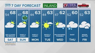 NEWS CENTER Maine Weather Video Forecast [upl. by Merwin]