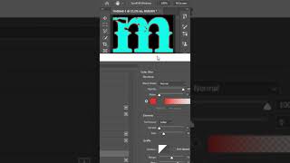 3d Lighting effect Word M in Photoshop  Photoshop tutorial  Words Design viralshorts photoshop [upl. by Hoppe]