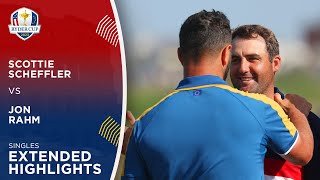 Scottie Scheffler vs Jon Rahm Extended Highlights  2023 Ryder Cup [upl. by Assertal]