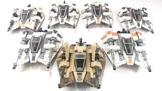 LEGO Star Wars Snowspeeders Sets Compared  7130 4500 76668089 75014 75049 75098 [upl. by Arratahs]