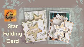 STAR FOLDING CARDS STUDIO LIGHT [upl. by Kathi]