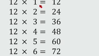 Tabla de multiplicar del 12 [upl. by Mahmoud]