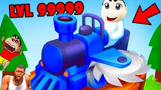 NOOB vs PRO vs HACKER in TRAIN MINER with SHINCHAN and CHOP [upl. by Etyak]