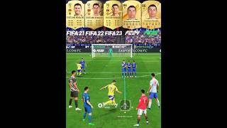 Cristiano Ronaldo Free Kicks Evolution From FIFA 21 To EA FC 25 ronaldo cr7 fc25 freekickgoals [upl. by Waite]