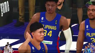 GILAS PILIPINAS vs KOREA Air Abando Unstoppable Buzzer Beater Simulation [upl. by Marven]