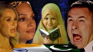 little girl beautiful tilawat  islamic show  British got talent  Topicstudio99 [upl. by Yank]