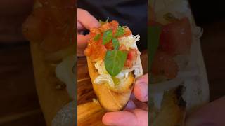 Tomato and Burrata Bruschetta shorts food recipe [upl. by Lamoree505]