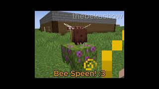 the spinning bee minecraft bee minecraftshorts minecraftbee [upl. by Allegra]