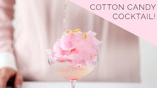 Glitter Cotton Candy Cocktail  Bottoms Up with Whitney Adams [upl. by Mages]